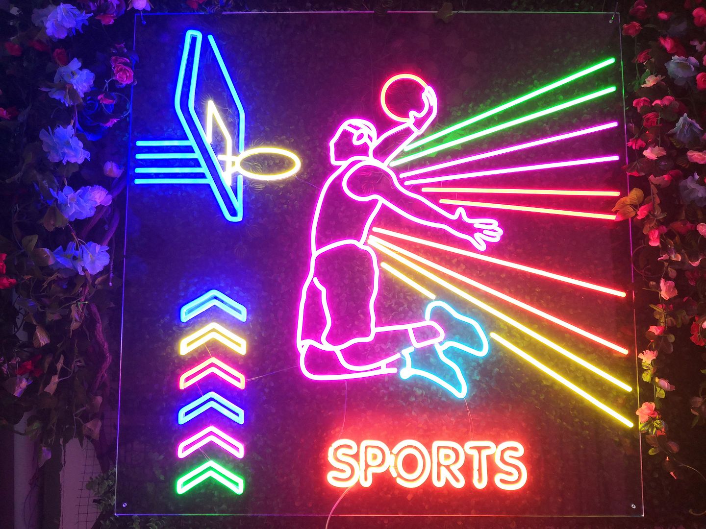 Basketball Hoop Neon Sign – AOOS