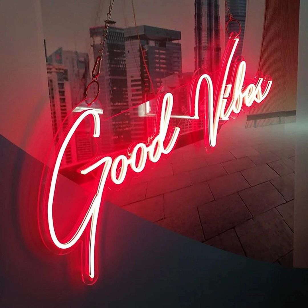Good Vibes Neon Sign – AOOS Custom