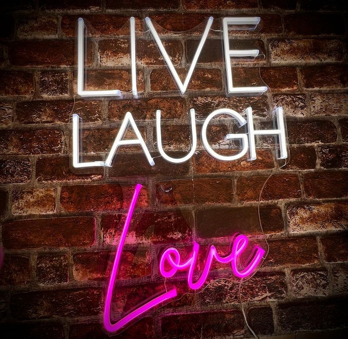 Laugh Now Neon Sign
