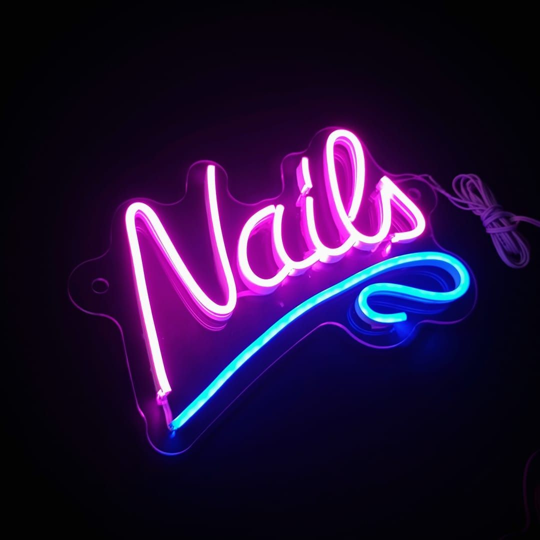 But First Nails Neon Sign – AOOS Custom