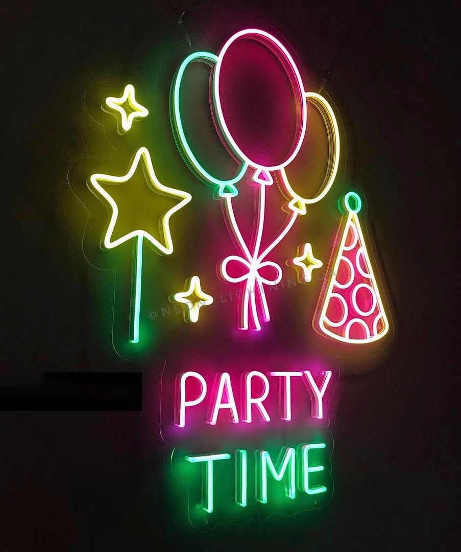 neon lights party