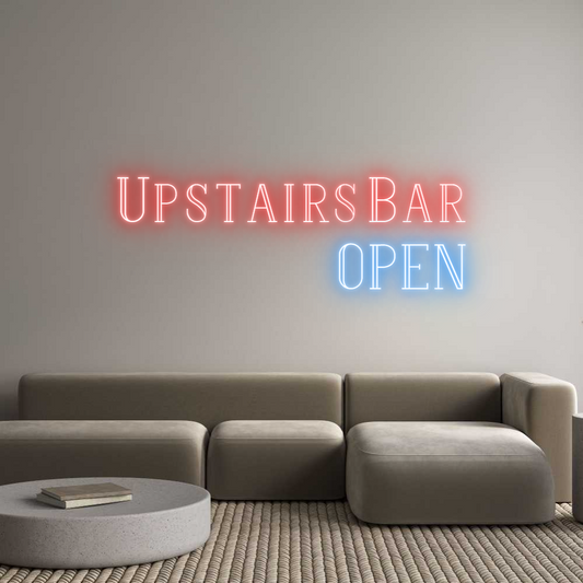 Custom Neon: Upstairs Bar
...