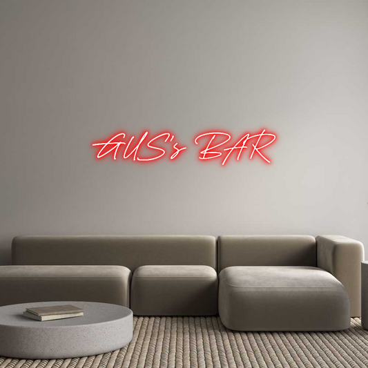 Custom Neon: GUS’s BAR