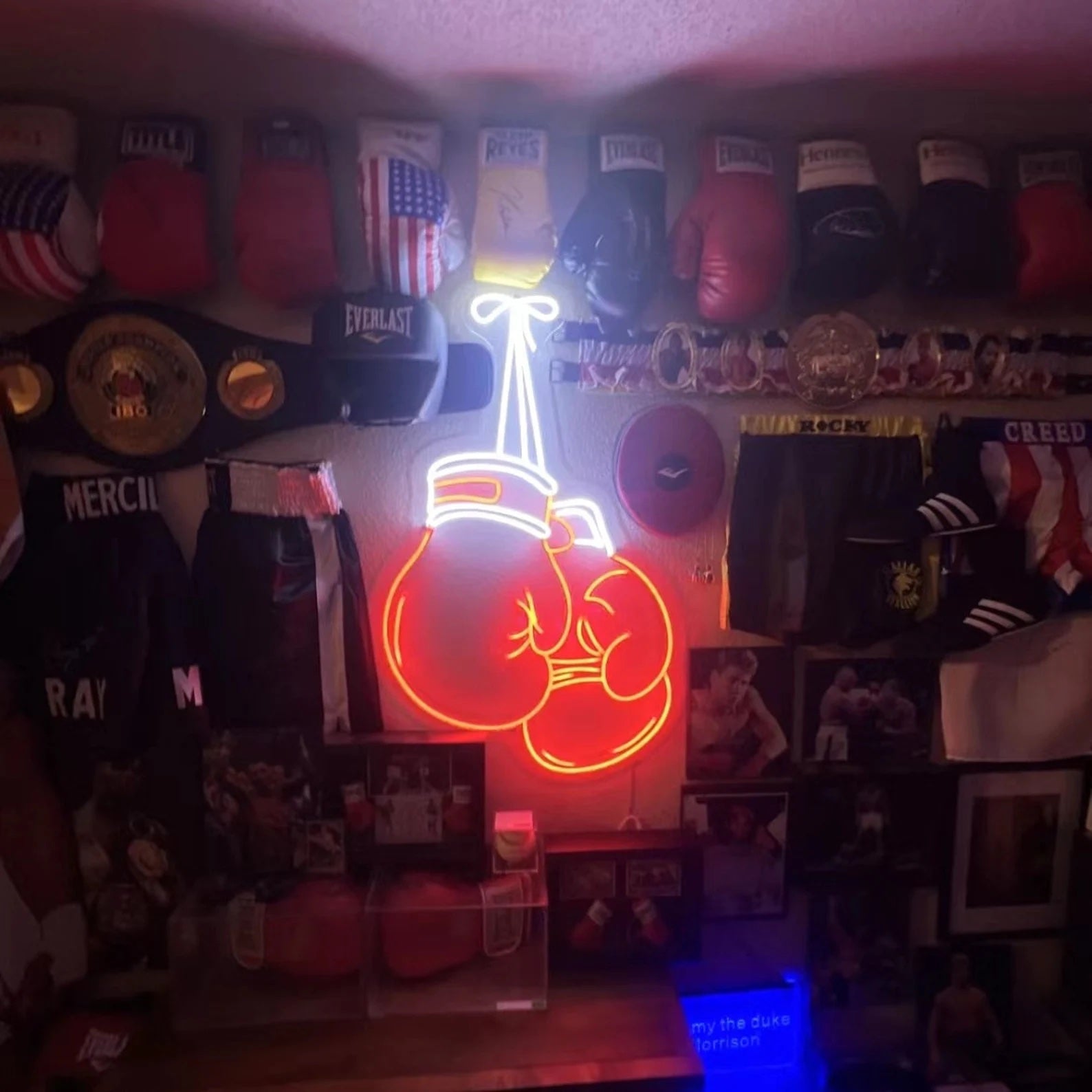 Boxing Gloves Neon Sign