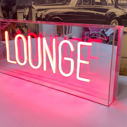 Custom Battery Powered Neon Light Box Signs