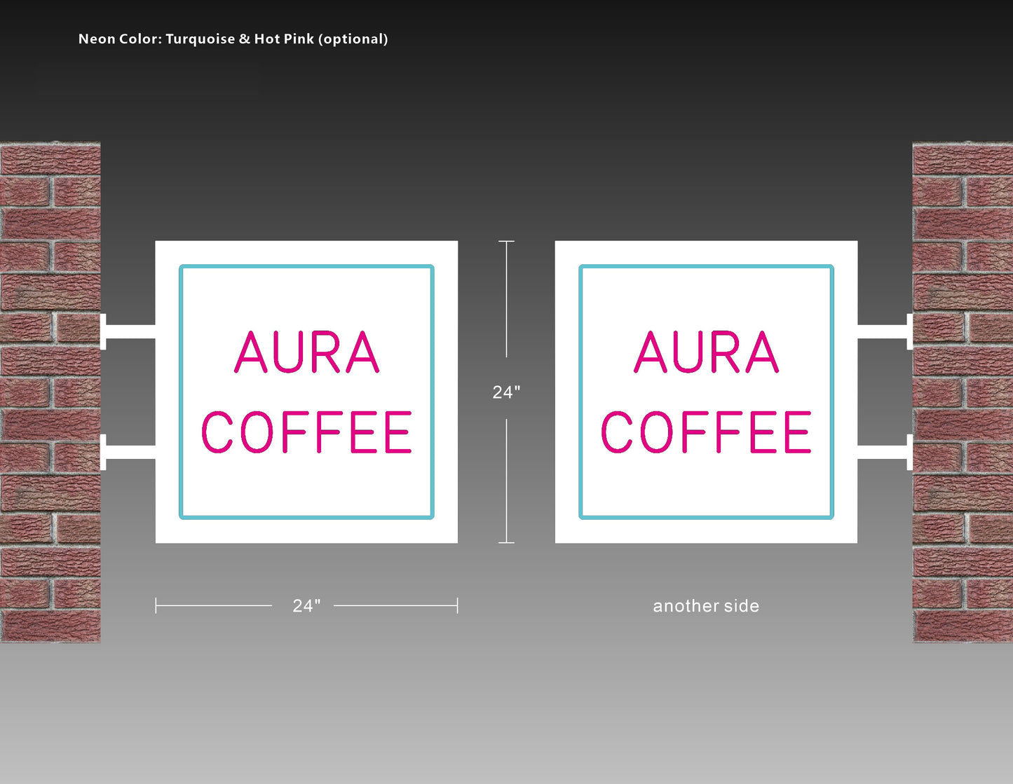 Custom Neon Sign Order (aura coffee)