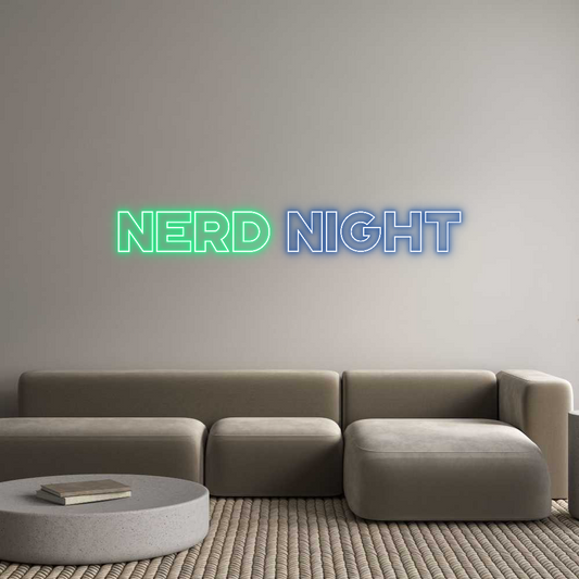 Custom Neon: Nerd Night