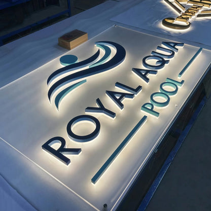 Custom Halo Lit LED Metal Channel Letter Signs