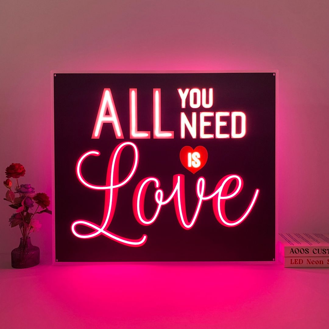 All You Need Is Love Neon Sign