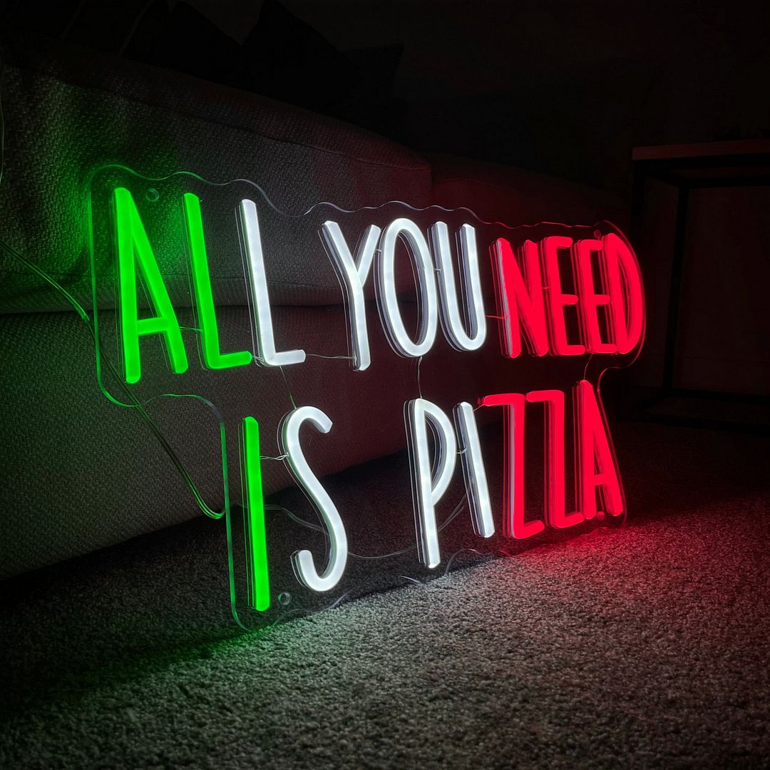 All You Need is Pizza Neon Sign