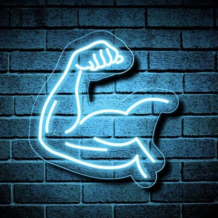 Arm Muscle Gym Neon Sign