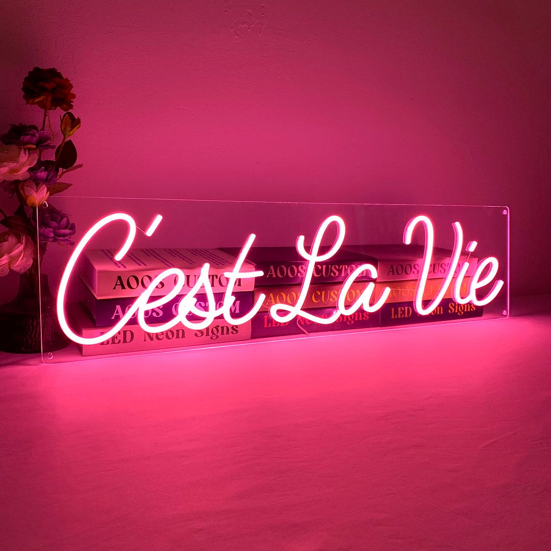 C'est La Vie French Neon Sign