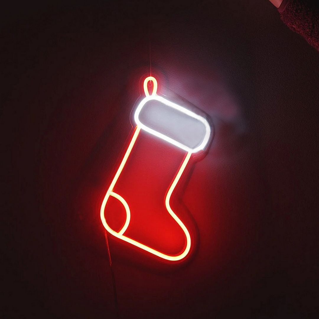 Christmas Stocking Neon Sign