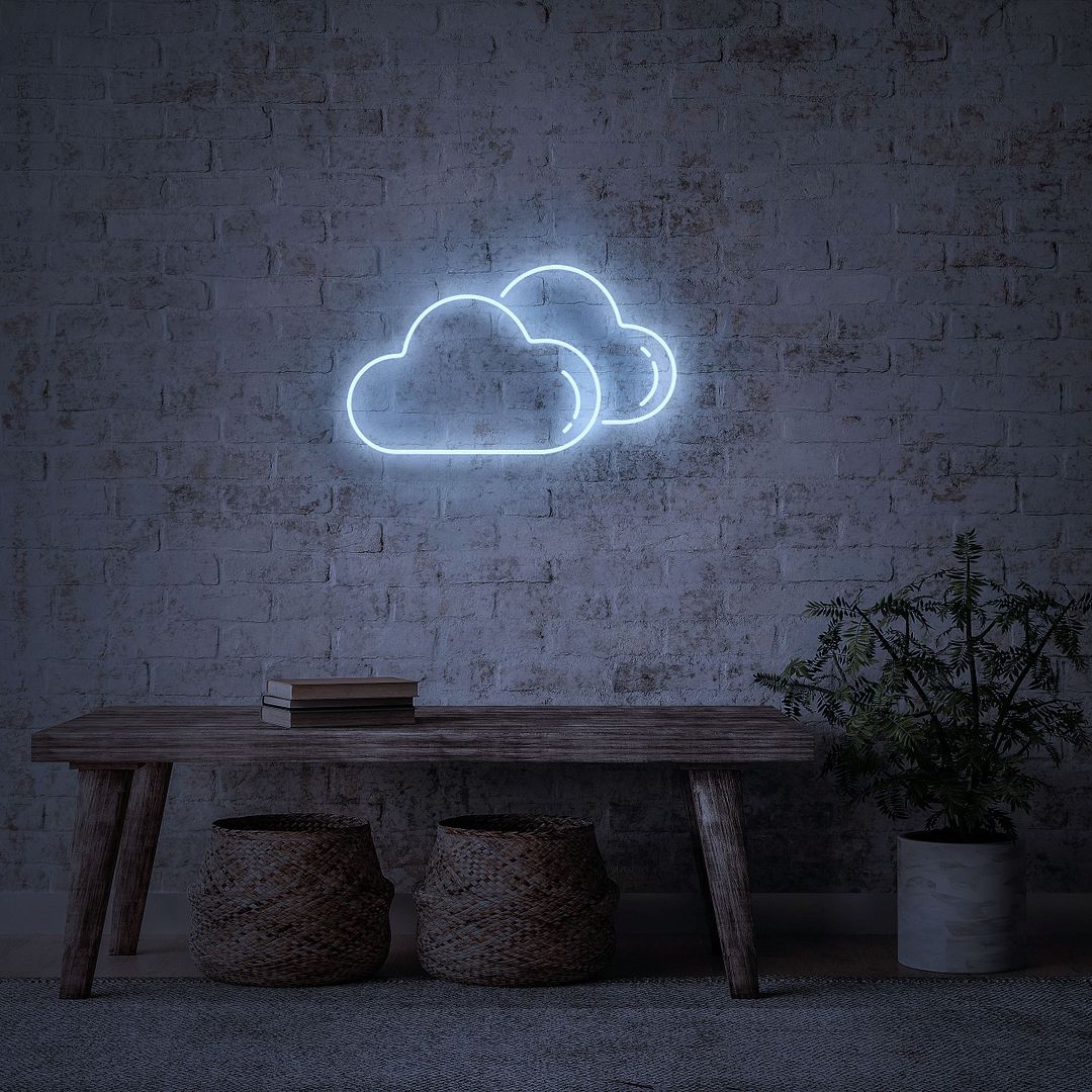 Clouds Neon Sign