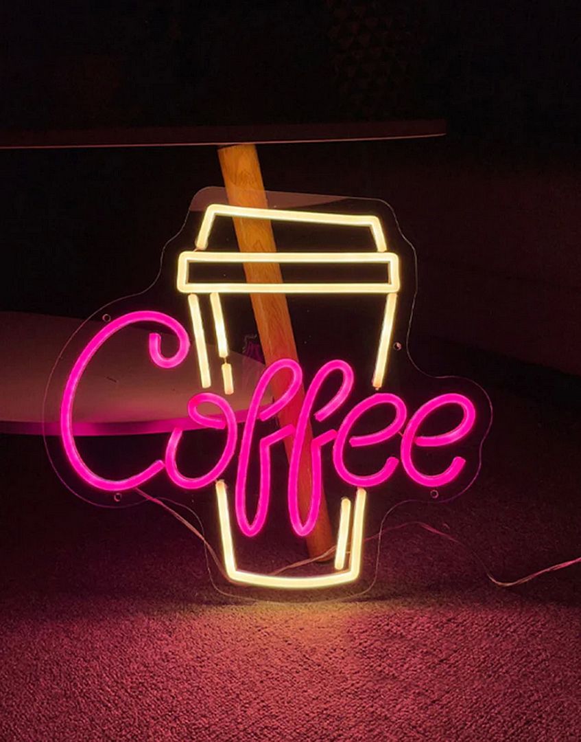 Coffee Cup Neon Sign