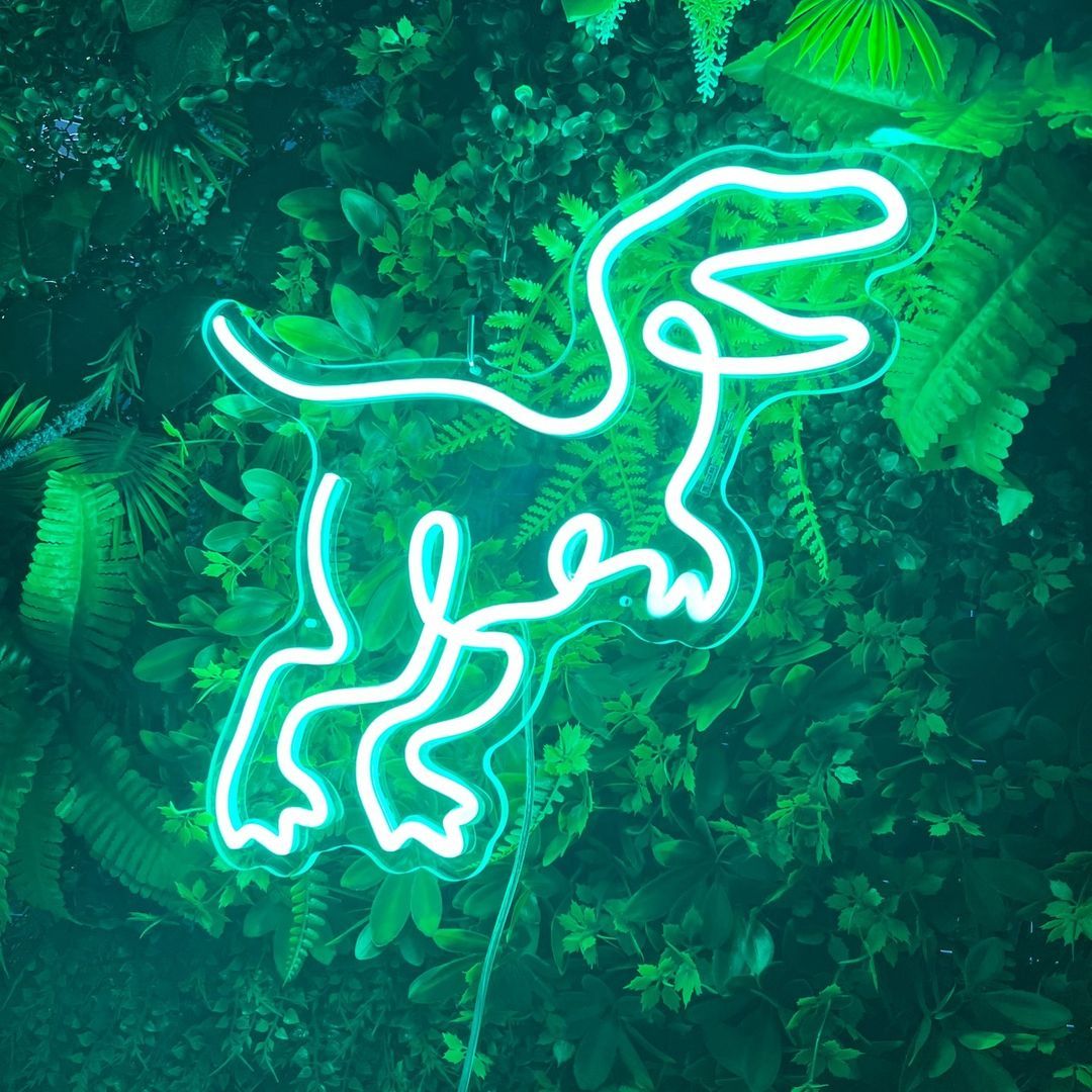 Dinosaur T Rex Neon Signs, Neon Lights, LED Neon Signs for Room, Bars Light Up Signs, Cool Neon Light Signs, Neon Wall Lights