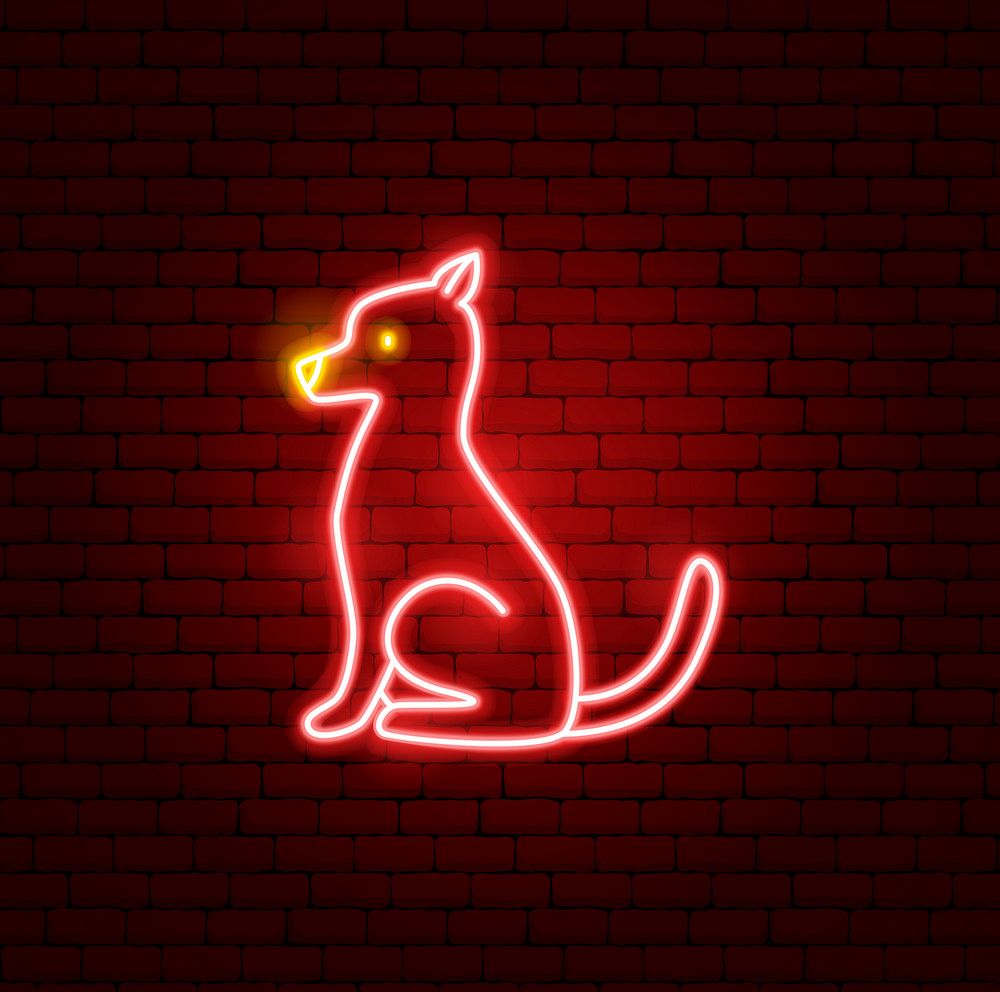 Dog Chinese Zodiac Neon Sign