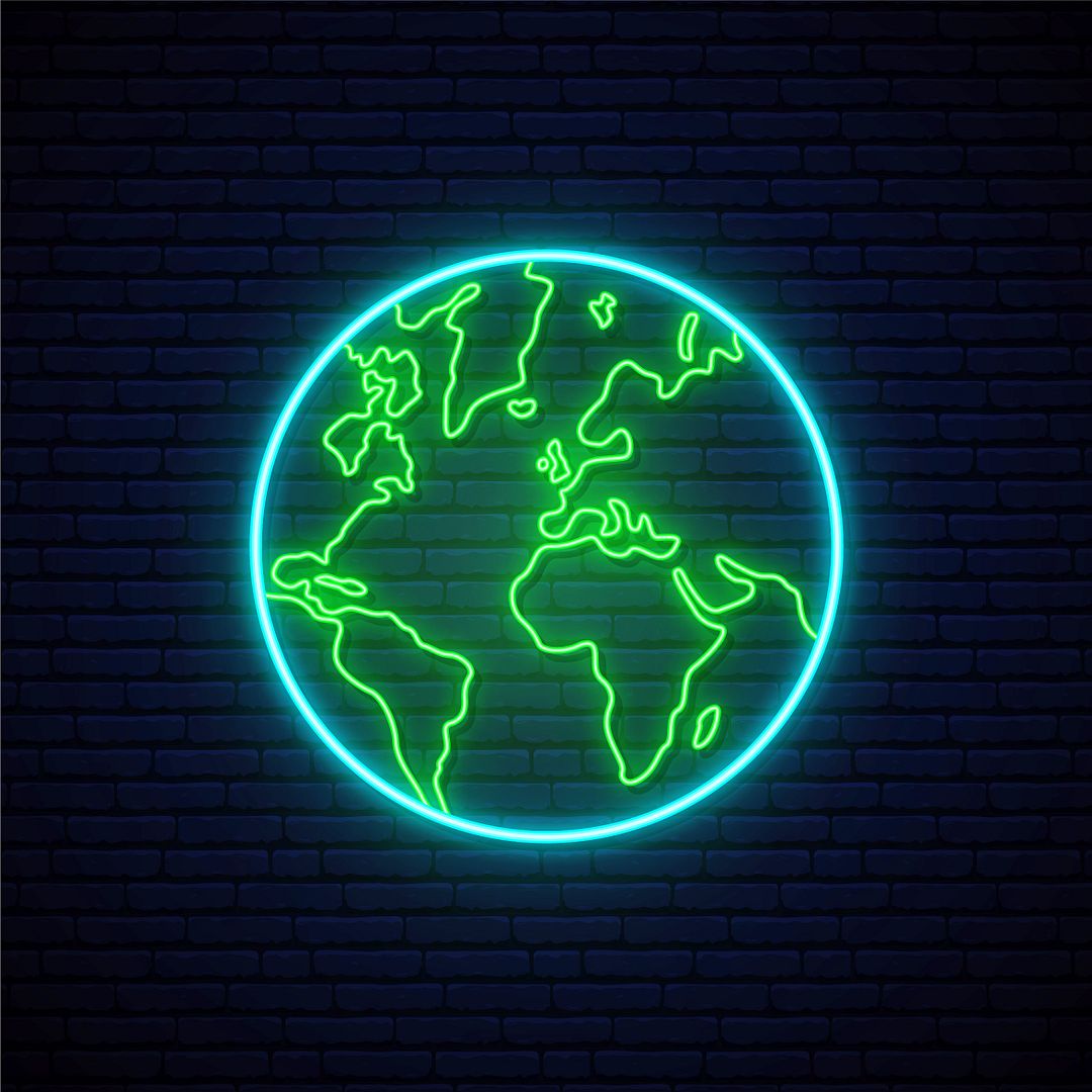 Earth Neon Sign