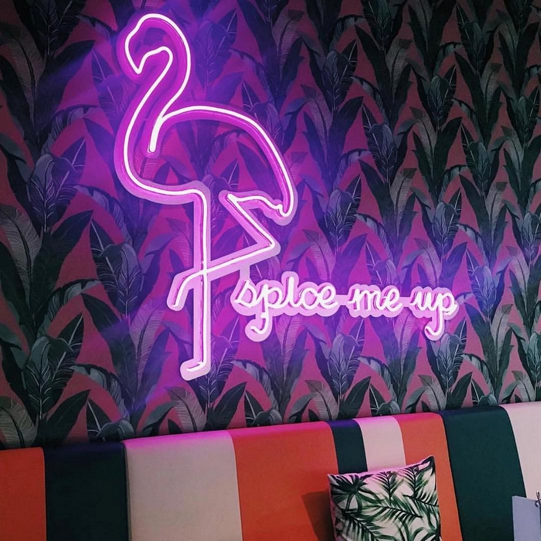 Flamingo, Spice Me Up Neon Sign