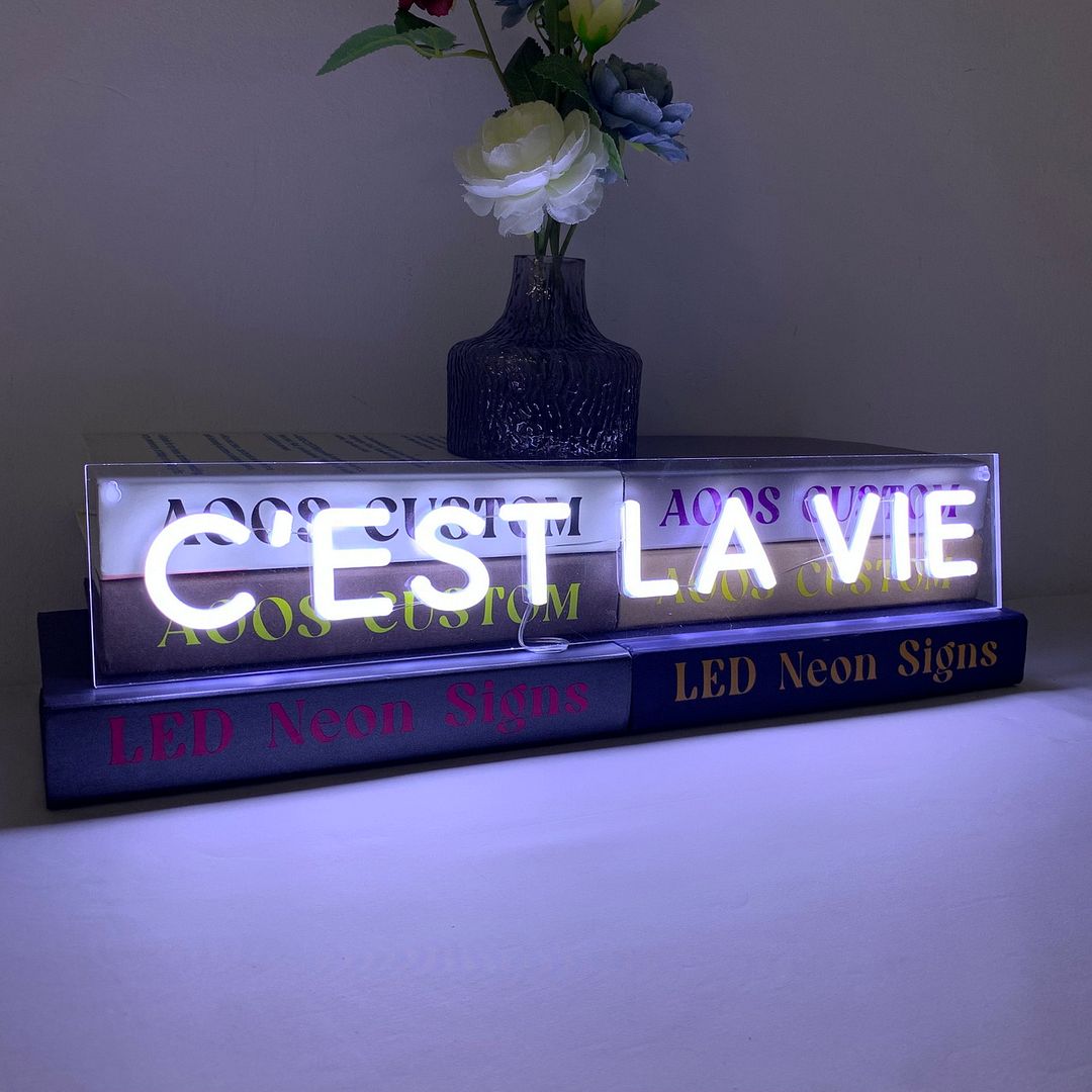 French C'est La Vie Neon Sign