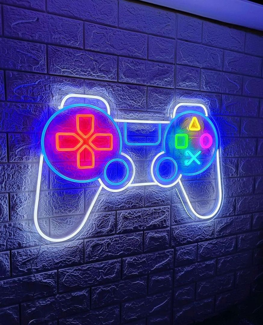 Gamepad Controller Neon Sign