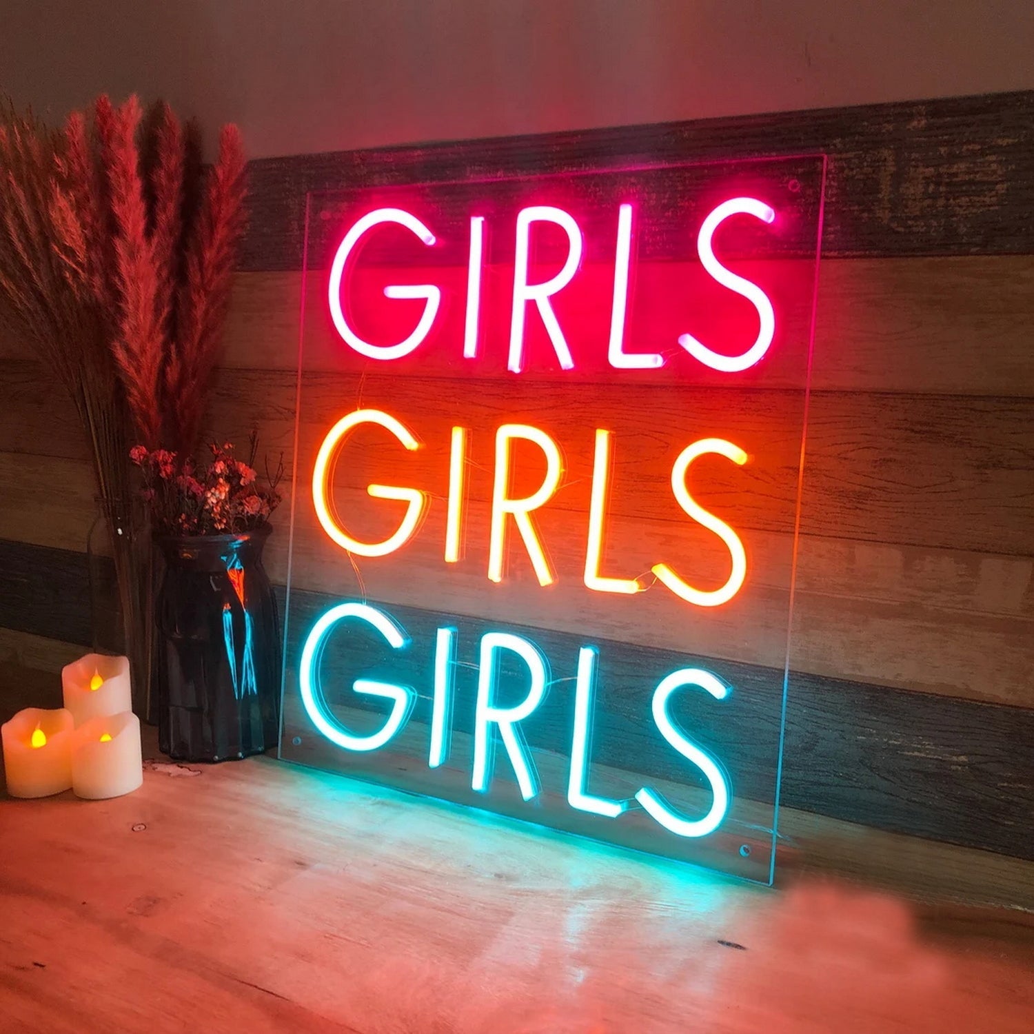 Girls Girls Girls Neon Sign