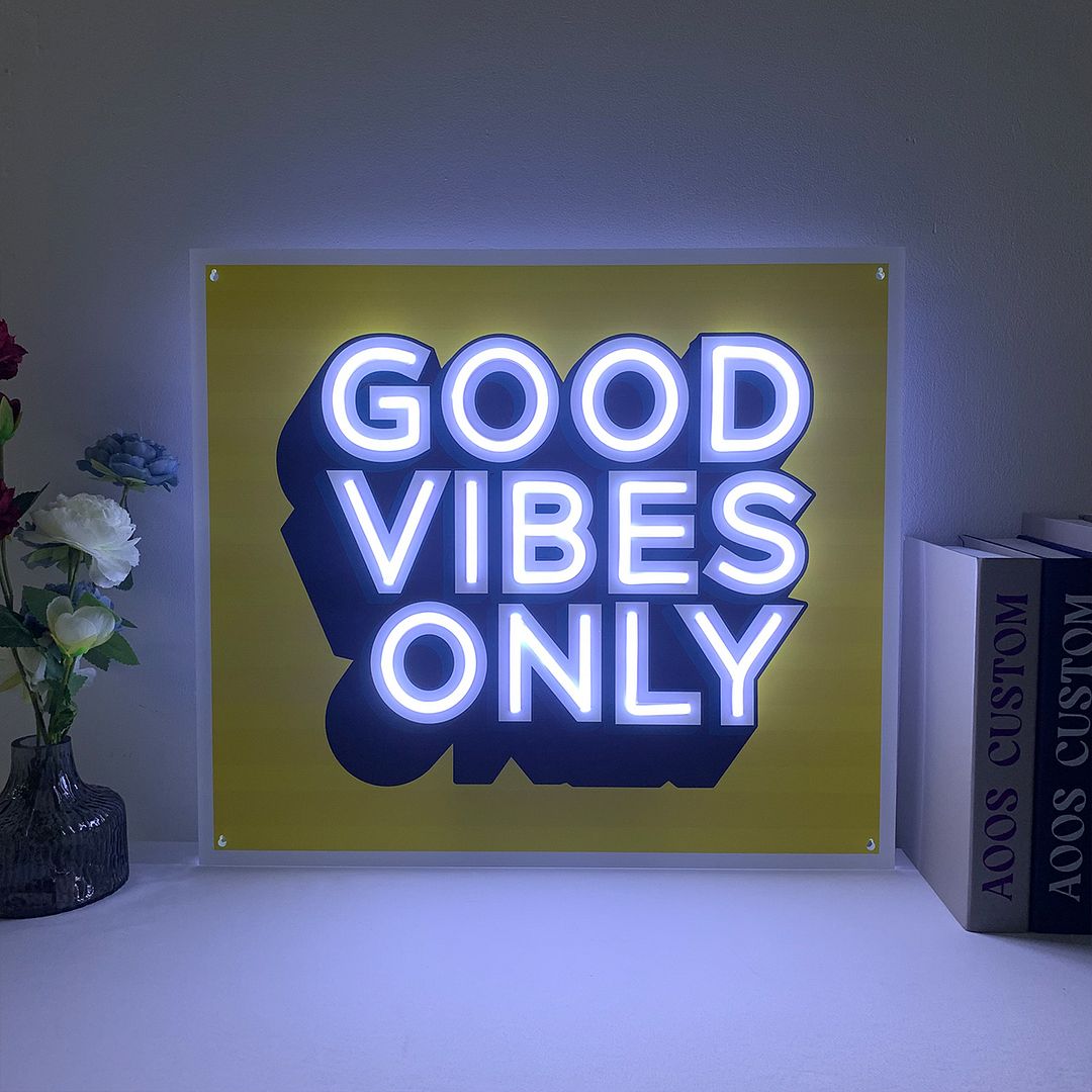 Good Vlbes Only Neon Sign