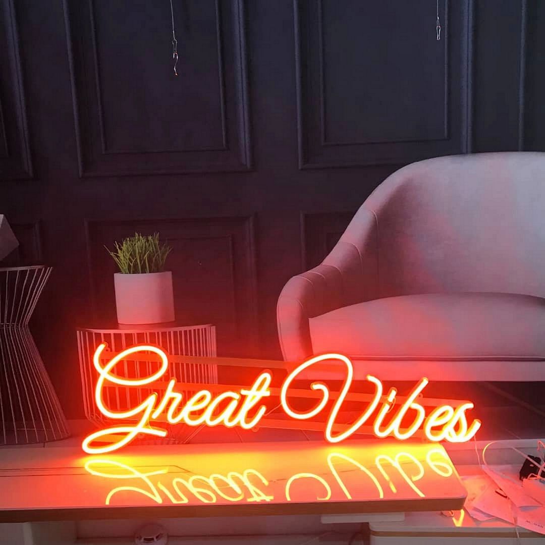 Great Vibes Neon Sign