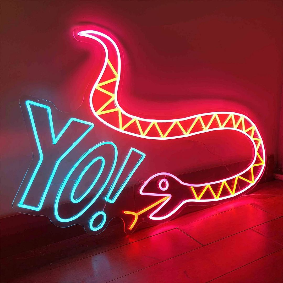 Greedy Snake Neon Sign