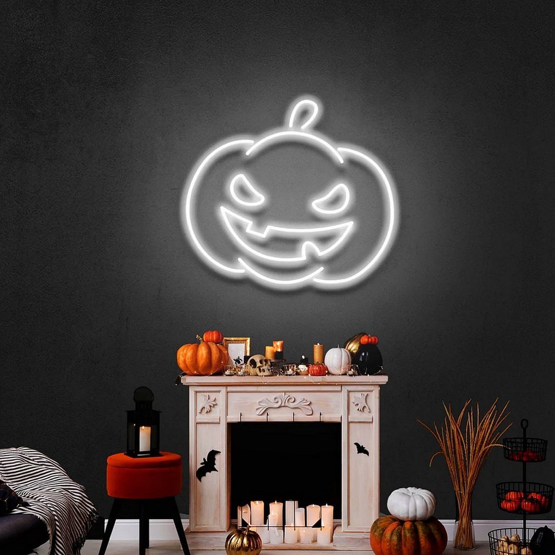 Halloween Pumpkin Neon Sign