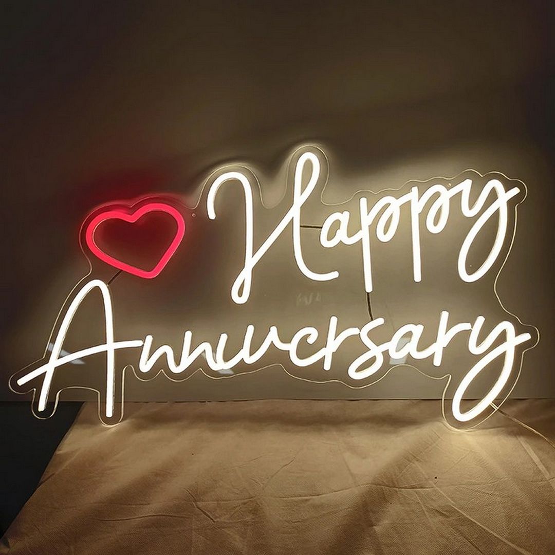 Happy Anniversary Neon Sign