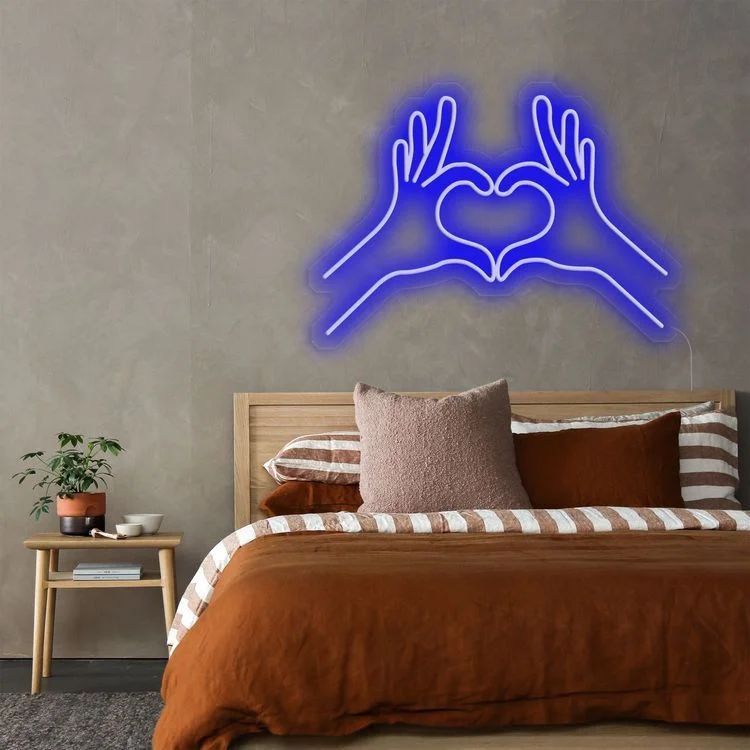 Heart Hand Gesture Neon Sign – AOOS