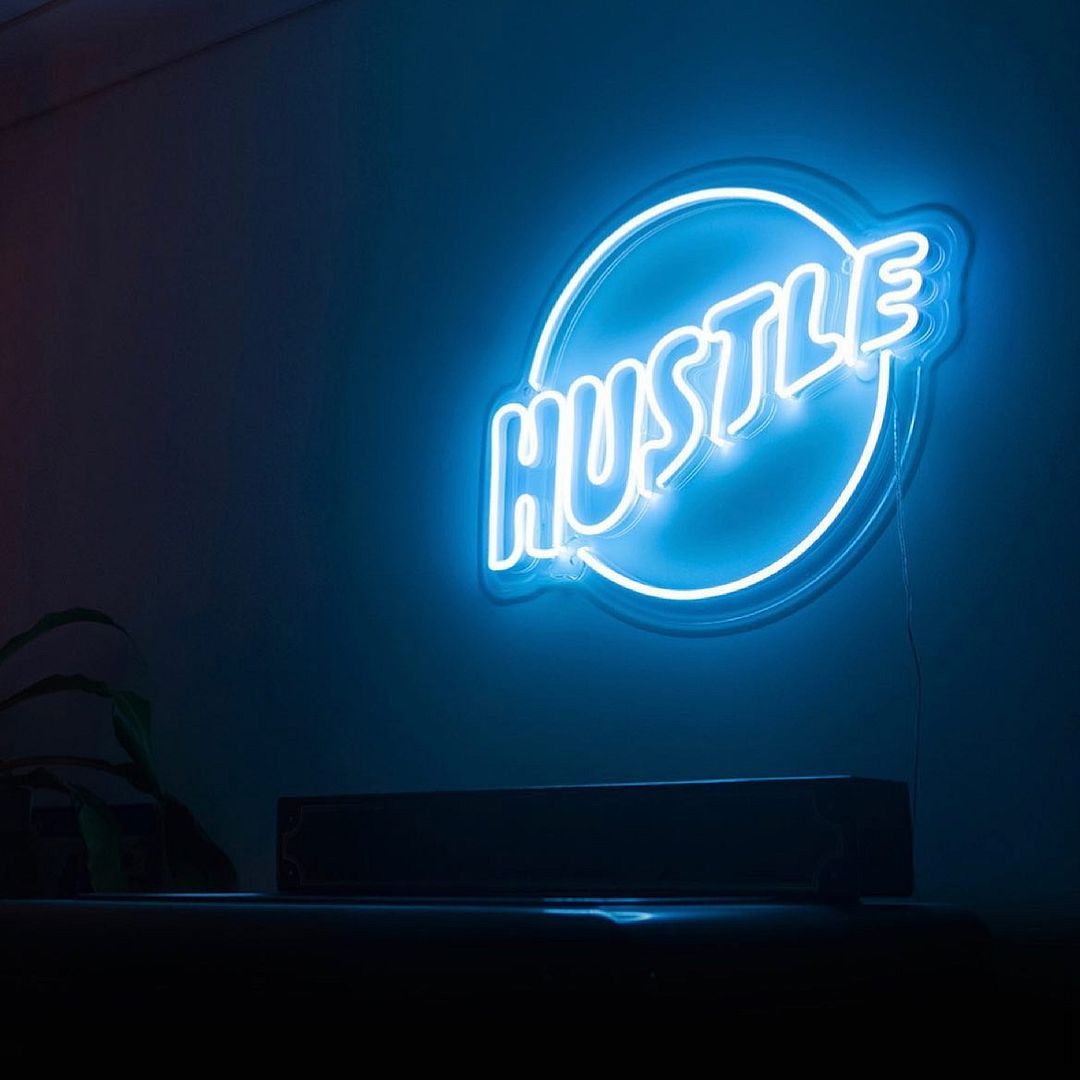 Hustle Neon Sign