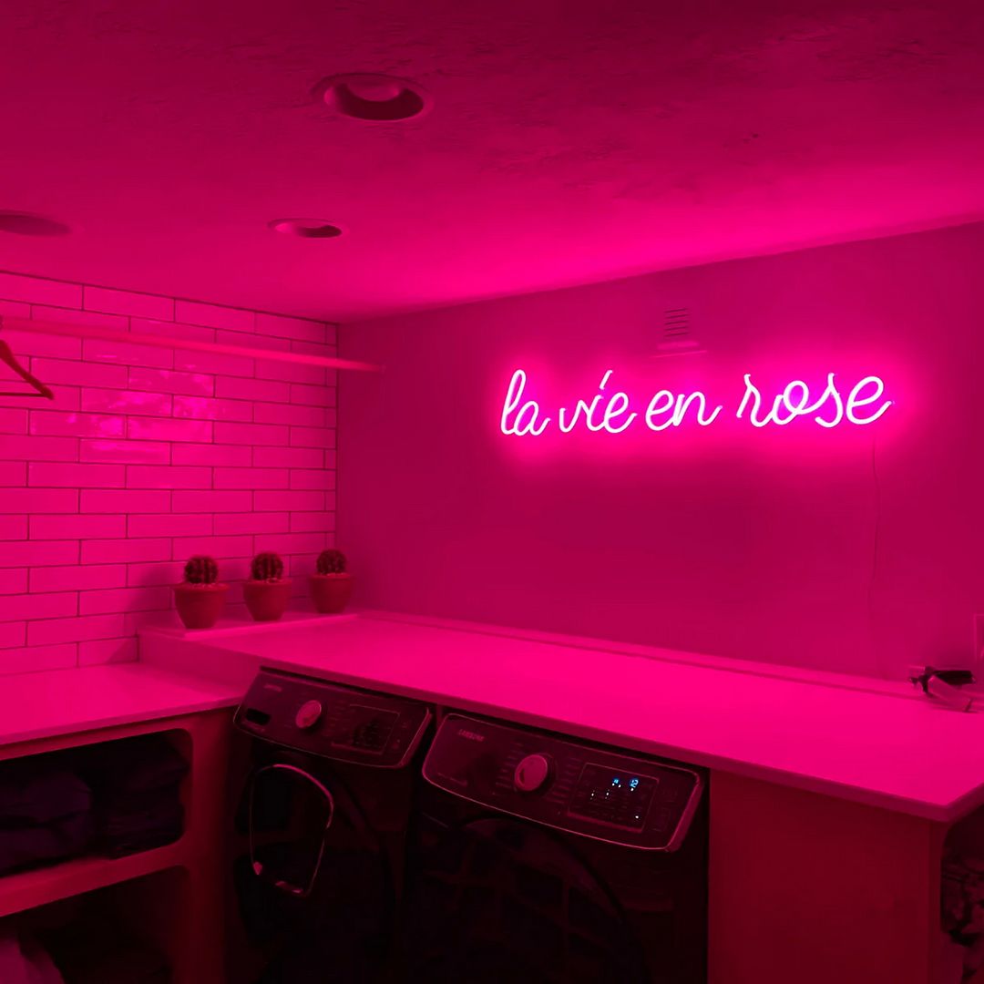 La Vie En Rose Neon Sign