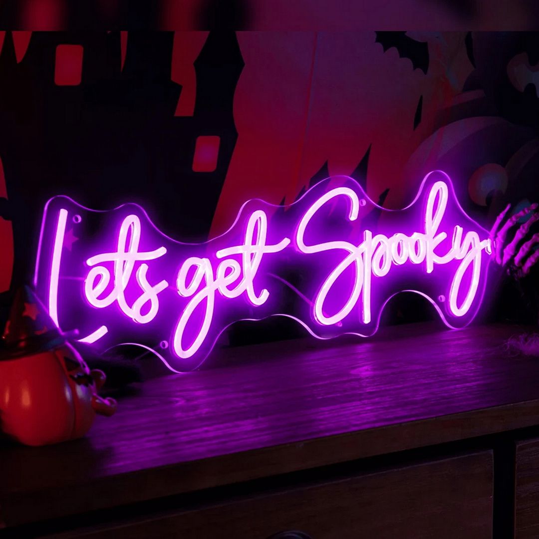 Let's Get Spooky Neon Sign