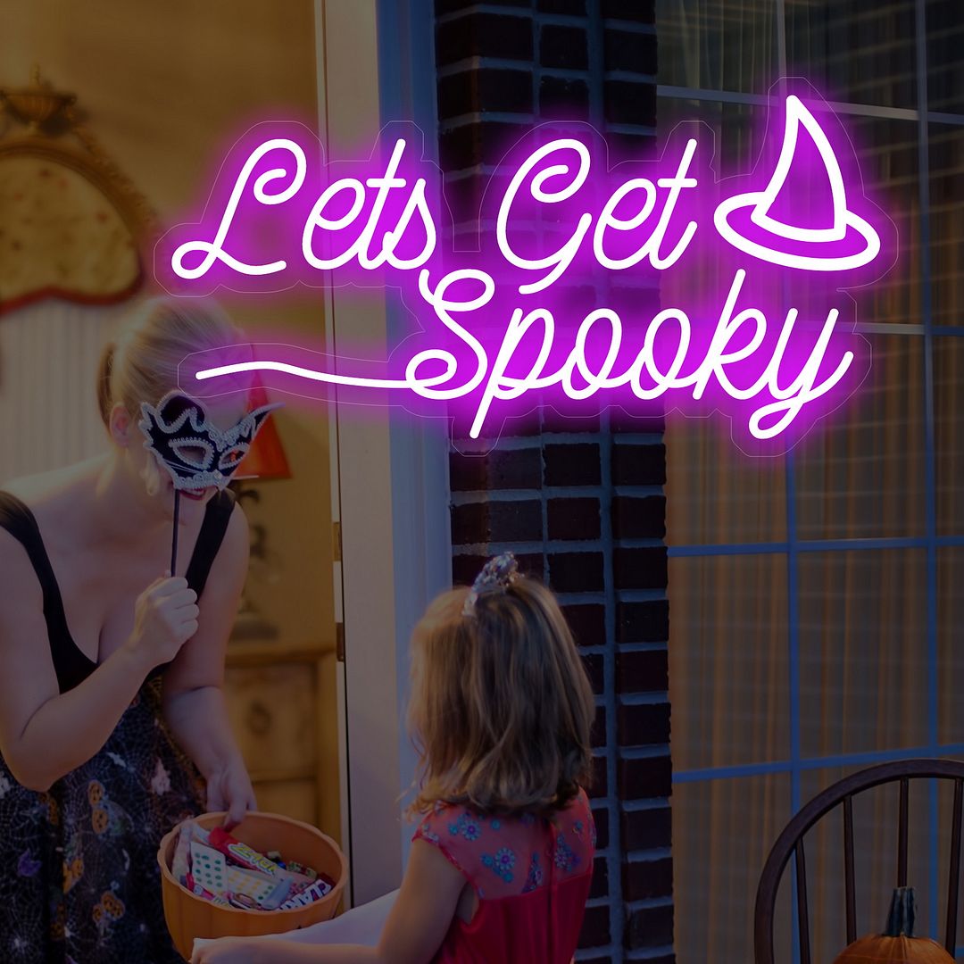 Let's Get Spooky Neon Sign