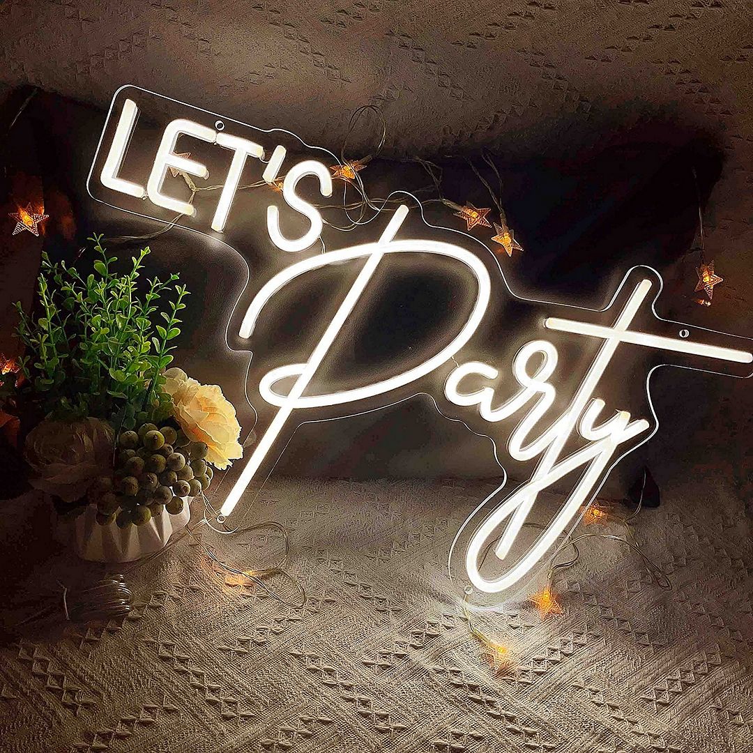 Let's Party Neon Sign