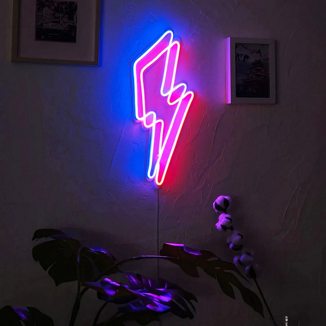 Lightning Wall Art Neon Sign