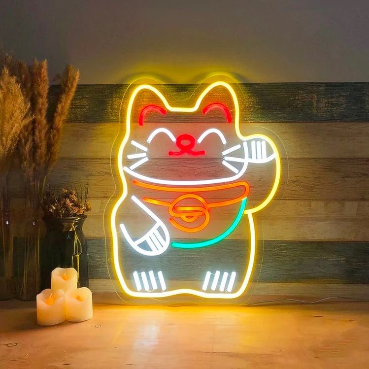 Lucky Cat Neon Sign