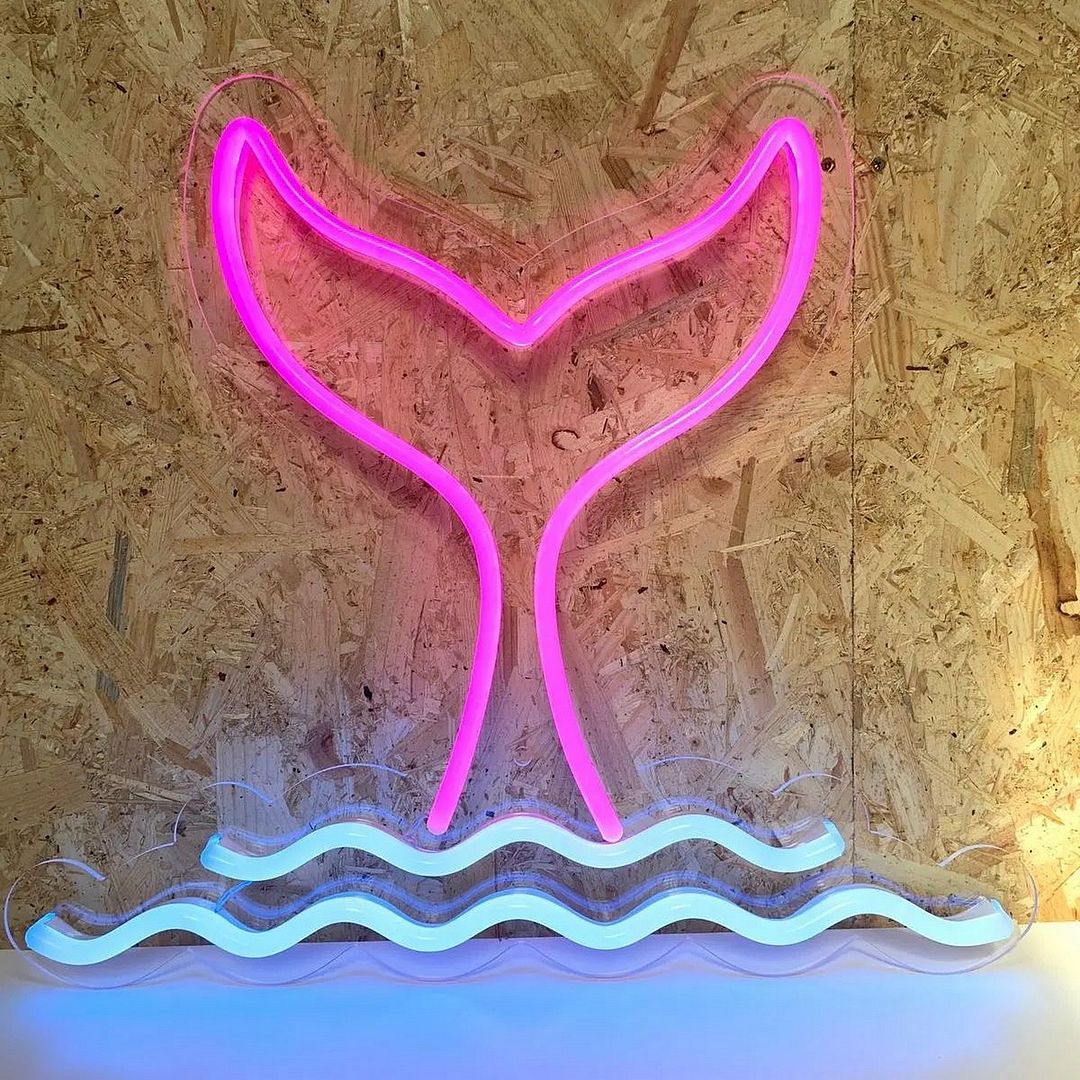 Custom Made Neon Signs, Mermaid Neon Sign, LED Business Sign – AOOS Custom