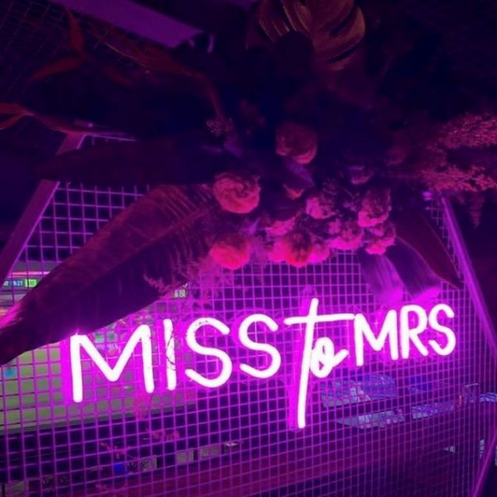 Miss to Mrs Neon Sign