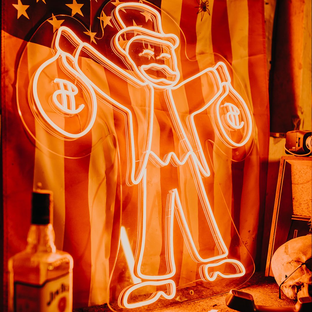 Monopoly Man Money Neon Sign