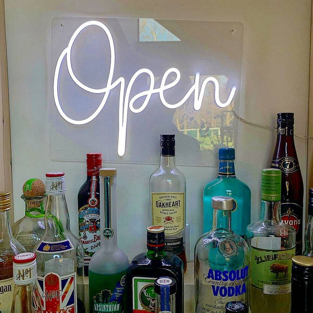 Open Neon Sign