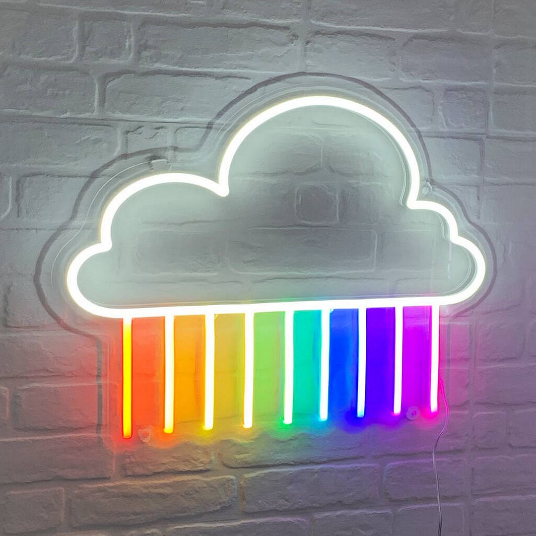 Rainbow Cloud Neon Sign