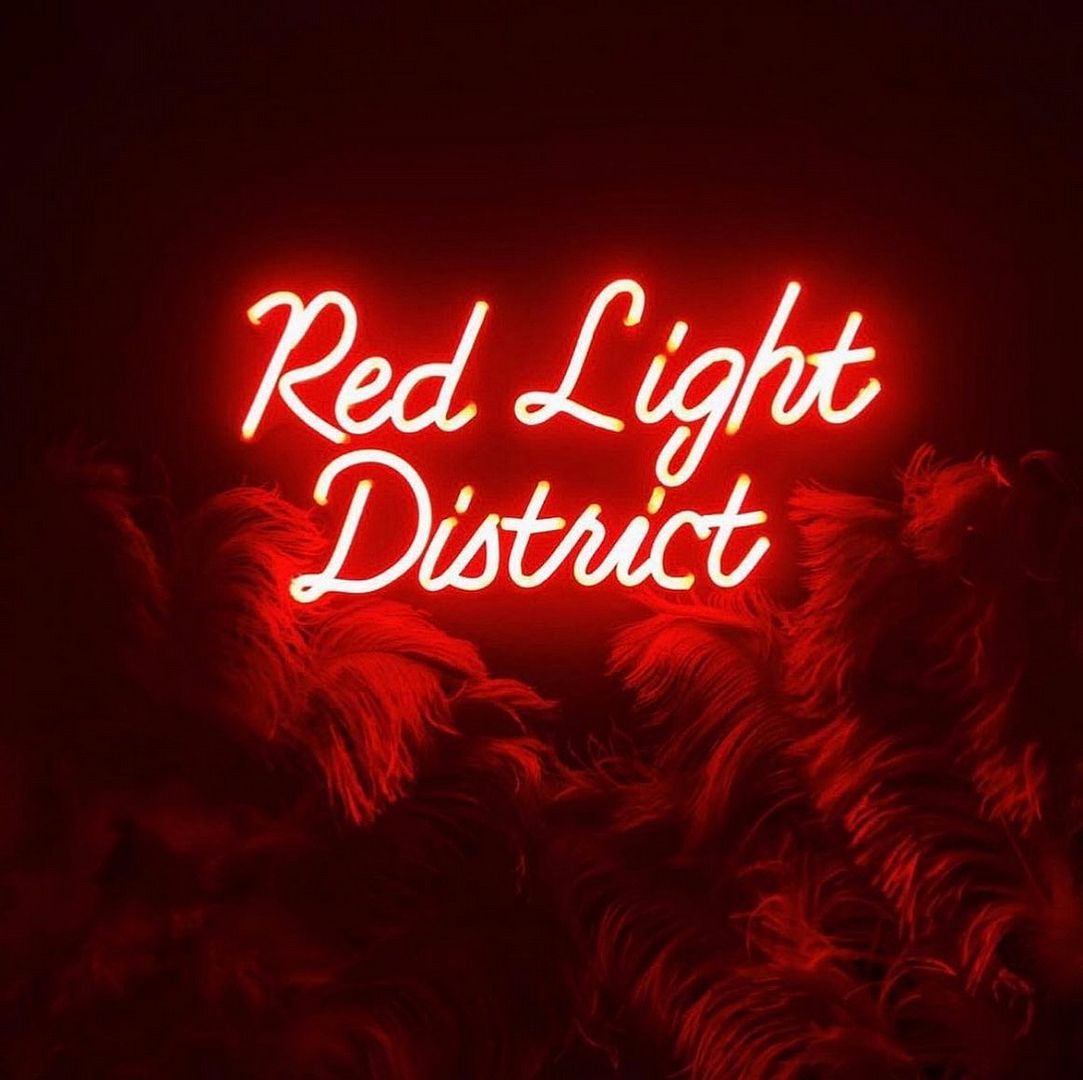 Red Light District Neon Sign