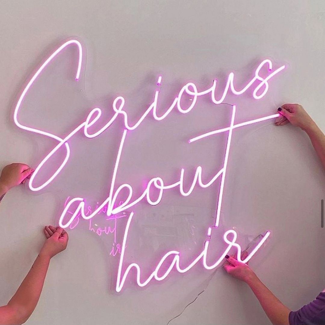 Serious About Hair Neon Sign