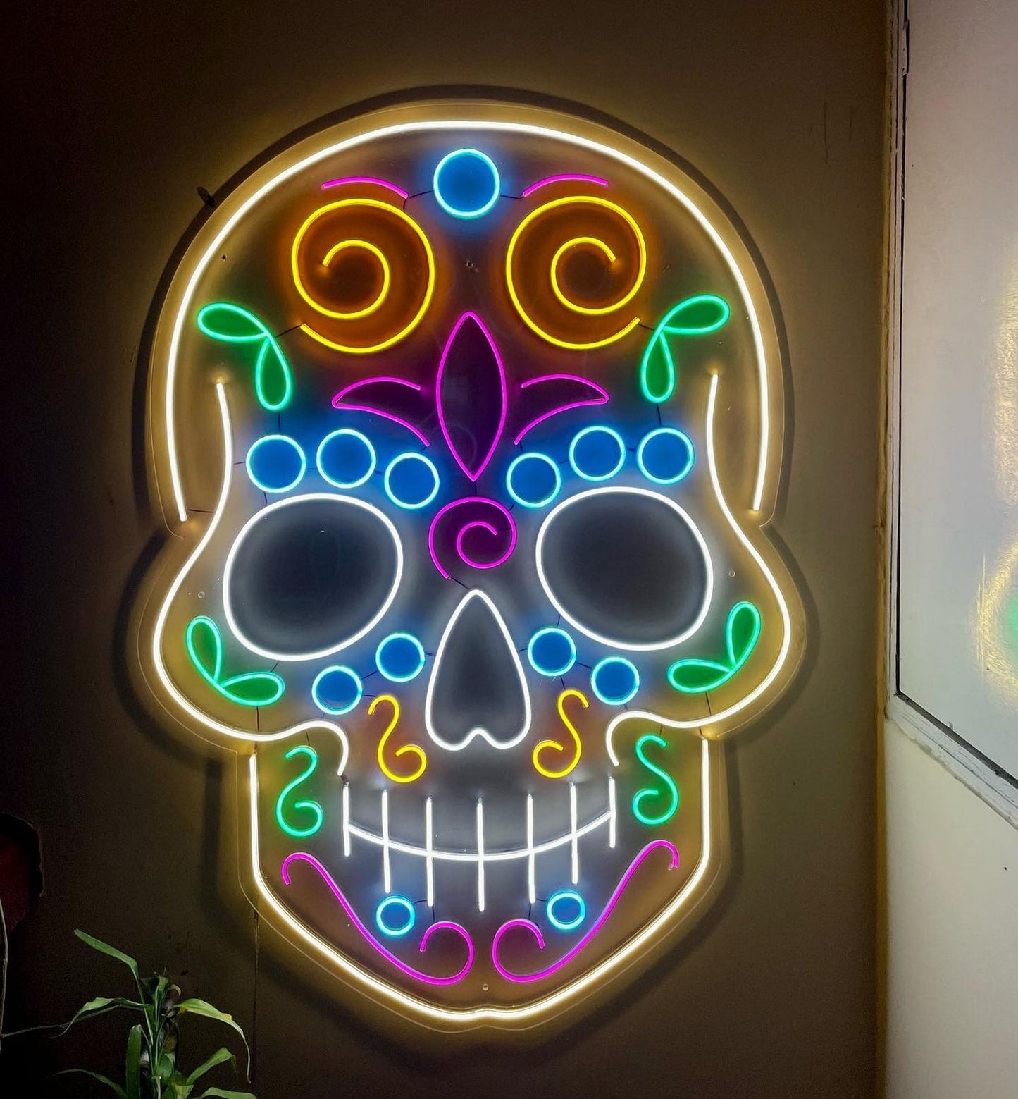 Sugar Skull Neon Sign