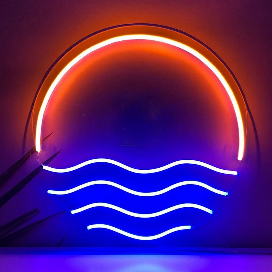 Sunset at Sea LED Neon Sign