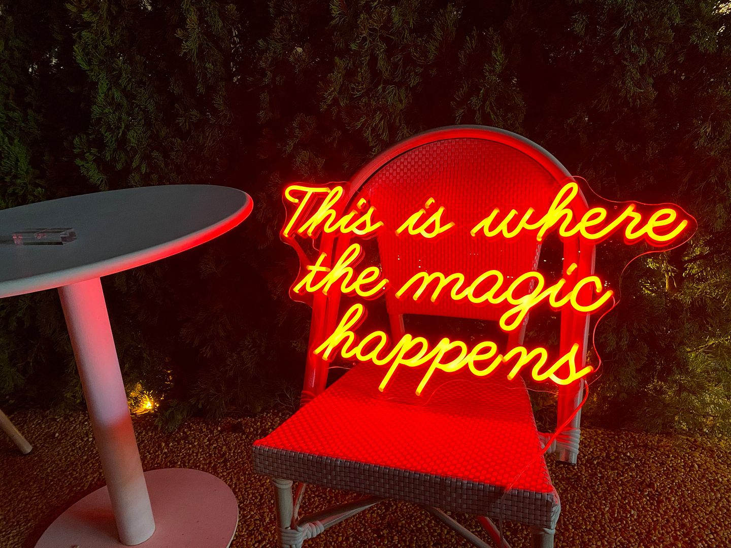 This is Where The Magic Happens Neon Sign