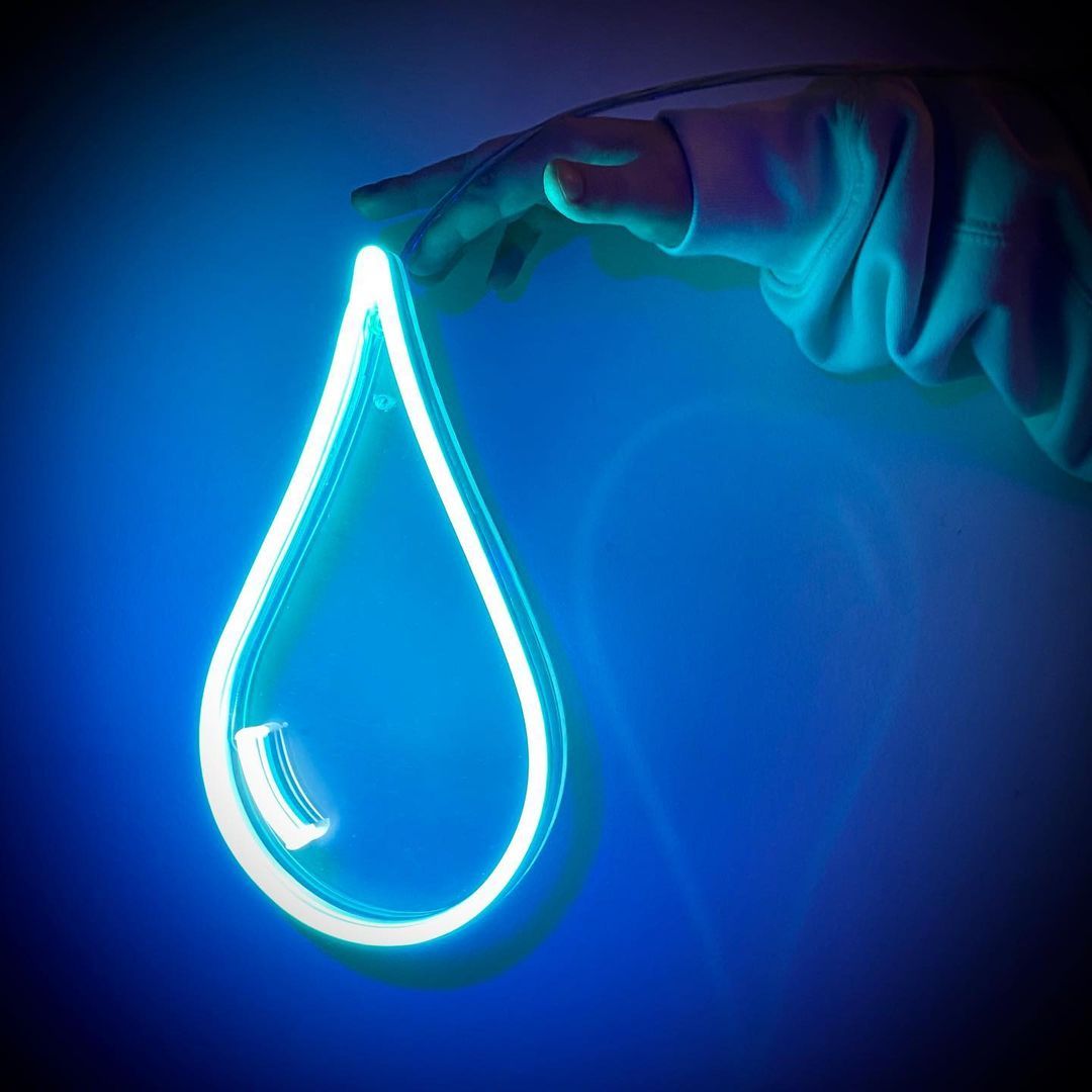 Water Drop Neon Sign